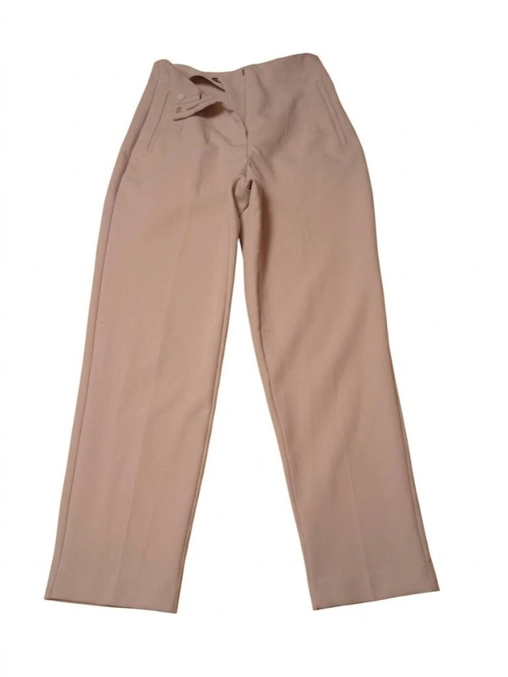 ZARA Women's High-Waisted Straight Leg Dress Pants Beige/Light Tan Size S